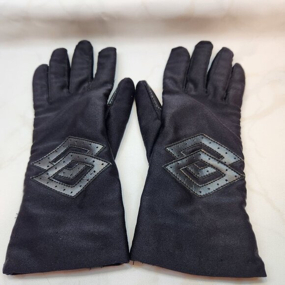 Vintage Driving Gloves Women's Small Black Thinsulate Thermal Insulation Lined - Picture 1 of 4